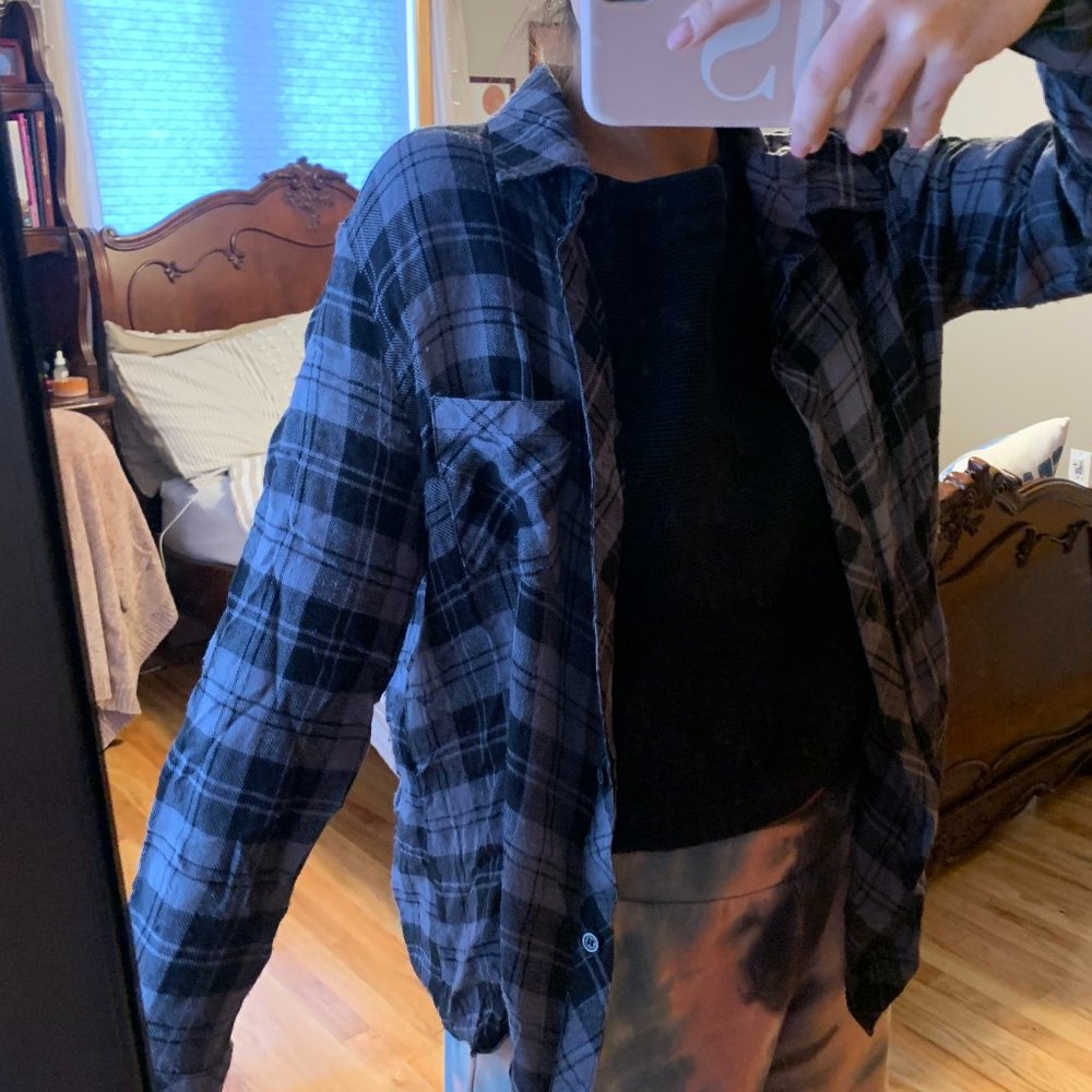 Black and Grey Flannel
